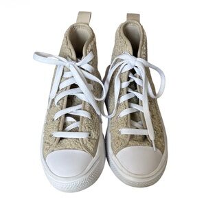 Converse Chuck Taylor All Star Sherpa Platform High Top Sneakers Kids Size 1
